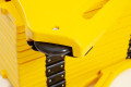 Yellow Expandable Barrier on Wheels  (Expands to 3.85m)
