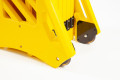 Yellow Expandable Barrier on Wheels  (Expands to 3.85m)