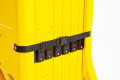 Yellow Expandable Barrier on Wheels  (Expands to 3.85m)