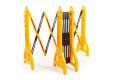 Plastic Expandable Safety Barrier Black & Yellow (Expands up to 2.3m) - Water Filled