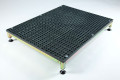 Large adjustable half step for walkers 