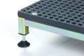 Adjustable legs on mobility half step 