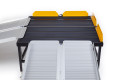 Portable platform with two economy ramps
