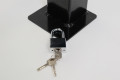 Padlock key three keys with the removeable bollard