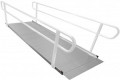 Wheelchair ramp with handrails