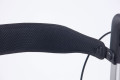 Padded backrest on the rollator