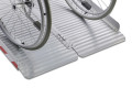 Wheelchair on wheelchair ramp
