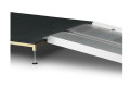 Wheelchair ramp resting on platform 