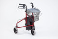 3 wheeled rollator with basket and tray