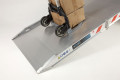 Trolley going up folding van ramp