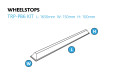 Wheel stop dimensions