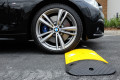 Speed bump kit with end caps and reflective chevrons 