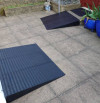 Rubber ramps in use