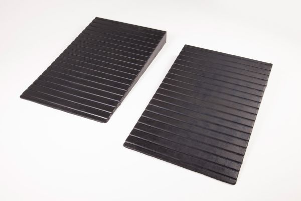 1x Pair Rubber Threshold Ramp 90mm high and 500mm wide each