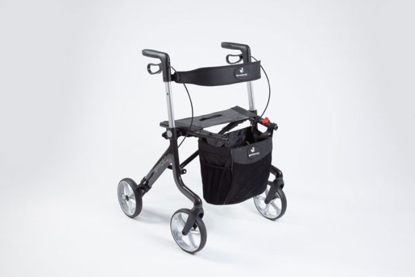 Adjustable height rollator