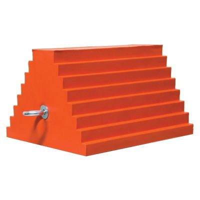 Red Checkers wheel chock 