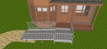 2700mm wheelchair ramp with balustrade handles 