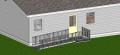 Technical drawing of modular ramp 