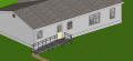 Modular ramp installed in front of house 