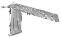 2 part folding heavy duty van ramp
