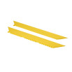 Male bevelled edges for anti-fatigue mats 