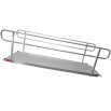 Wheelchair ramp with handrails on a white background to show the product