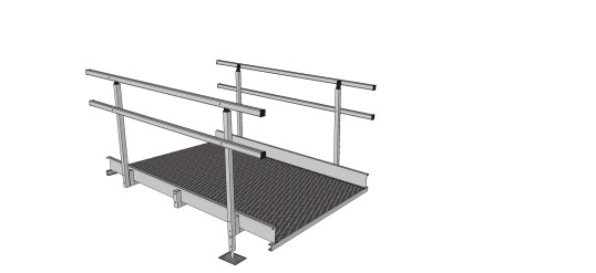 1500mm x 1900mm modular ramp section