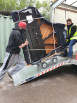 Van loading ramp in use going into van