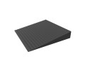 Side profile of rubber curb ramps