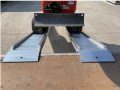 loading ramps on flat bed vehicle 