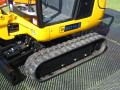 Mini digger on Trackguard mat