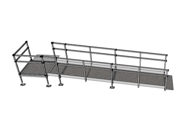 4.5m modular wheelchair ramp