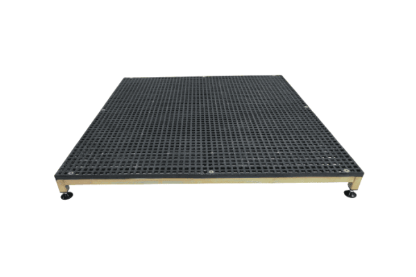 Adjustable work platform with anti-slip surface