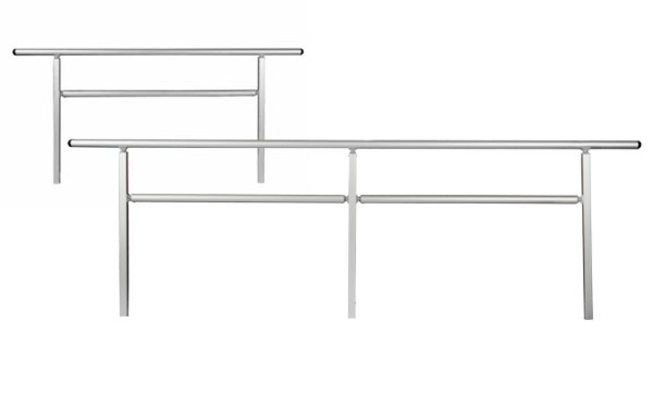 Handrails for aluminium modular wheelchair ramps 