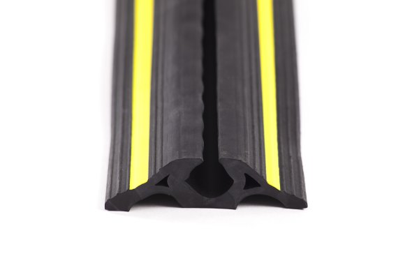 1 channel black and yellow cable protector