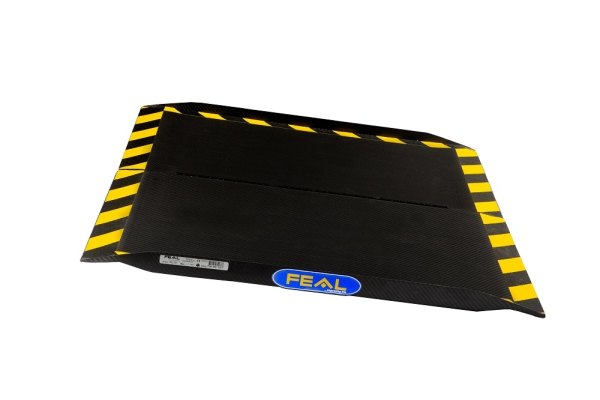 Unfolded carbon fibre wheelchair ramp 