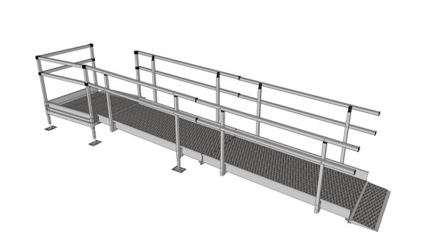 Modular ramp for wheelchairs 