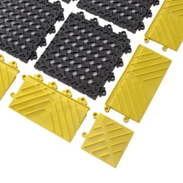 Anti-fatigue mat pieces suitable for wet areas