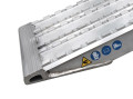 Angled foot on aluminium ramps 