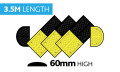 3.5M Heavy Duty Speed Bump Middle with Steel Plate (3500mm x 450mm x 60mm)
