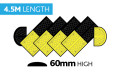 4.5M Heavy Duty Speed Bump Middle with Steel Plate (4500mm x 450mm x 60mm)