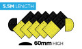 5.5M Heavy Duty Speed Bump Middle with Steel Plate (5500mm x 450mm x 60mm)
