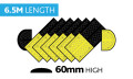 6.5M Heavy Duty Speed Bump Middle with Steel Plate (6500mm x 450mm x 60mm)