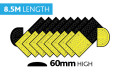 8.5M Heavy Duty Speed Bump Middle with Steel Plate (8500mm x 450mm x 60mm)
