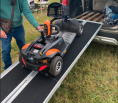 mobility scooter going into car 