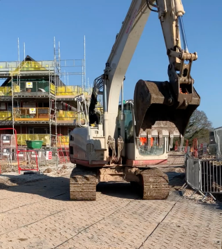 EuroTrak matting with heavy duty vehicle