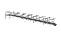 Fully assembled 10400mm modular wheelchair ramp 
