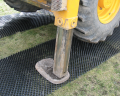 Plant machinery on Trackguard mat