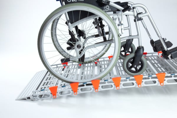 wheelchair on wheelchair ramp 