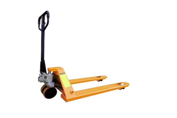 Pallet truck with rubber wheels 